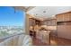 Spacious home office with custom cabinetry and stunning views at 1233 N Gulfstream Ave # 1001, Sarasota, FL 34236