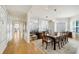 Formal dining room with hardwood floors and large windows at 393 N Point Rd # 801, Osprey, FL 34229
