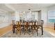 Formal dining room with hardwood floors and elegant furniture at 393 N Point Rd # 801, Osprey, FL 34229