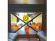 Built in wine rack under the kitchen table at 8926 Shadyside Ln, Land O Lakes, FL 34637