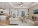 Open concept living room with kitchen and dining area visible at 2471 W Price Blvd, North Port, FL 34286