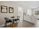 Modern kitchen with white cabinets and a quartz countertop at 1012 Myrtle Ave, Venice, FL 34285