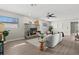 Living room with fireplace and stylish furnishings at 1012 Myrtle Ave, Venice, FL 34285