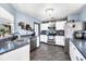 Modern kitchen with stainless steel appliances and ample counter space at 424 Logue Rd, Myakka City, FL 34251