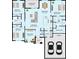 Single-story home floor plan with covered lanai and two-car garage at 2938 Woodward Ave, North Port, FL 34286