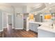 Double vanity bathroom with walk-in shower and linen closet at 11332 Rivers Bluff Cir, Lakewood Ranch, FL 34202