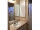 Clean bathroom with sink, vanity, and shower/tub combination at 4601 Ulster Ave, North Port, FL 34287