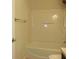 Clean bathroom with shower/tub combo and toilet at 2086 Kings Palace Dr # 2086, Riverview, FL 33578