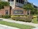 Villa Serena community entrance sign with landscaping at 2086 Kings Palace Dr # 2086, Riverview, FL 33578