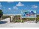 Siesta Beach access sign, showcasing #1 beach in the USA with white sand and blue water at 1841 Buccaneer Dr, Sarasota, FL 34231