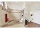 Spa-like bathroom with walk-in shower, built-in seat, and granite accents at 7341 Featherstone Blvd, Sarasota, FL 34238