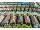 Aerial view of community with many homes and lush landscaping at 5016 Savona Run, Bradenton, FL 34211