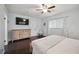 Large bedroom with a king bed and TV at 2425 Clematis St, Sarasota, FL 34239