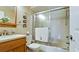 Clean bathroom with tub, shower, and updated vanity at 2911 74Th W St # 2276, Bradenton, FL 34209