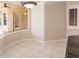 Bright breakfast nook with tile floor and view to backyard at 22575 Morning Glory Cir, Bradenton, FL 34202