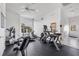 Well-equipped fitness center with treadmills, rowing machines, and weight benches for a comprehensive workout experience at 2921 Seasons Blvd, Sarasota, FL 34240