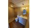 Clean bathroom with updated vanity, tiled shower, and new flooring at 6466 Seagull Dr # 323, Bradenton, FL 34210