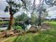Peaceful waterfront view with a tranquil pond and lush foliage at 6466 Seagull Dr # 323, Bradenton, FL 34210