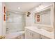 Clean bathroom with shower/tub combo and vanity at 519 Albee Farm Rd # 212, Venice, FL 34285