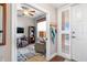 Home office with built-in shelving, desk, and comfortable seating at 157 Tampa Ave # 707, Venice, FL 34285
