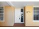 Condo's front door with a view of the surrounding area at 157 Tampa Ave # 707, Venice, FL 34285