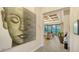 Inviting foyer featuring stylish decor, elegant lighting, and a glimpse into the living space at 7928 Matera Ct, Lakewood Ranch, FL 34202
