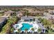 Resort-style pool and cabana area, perfect for relaxation and entertaining at 1269 Backspin Dr, Englewood, FL 34223