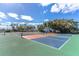 Two pickleball courts with surrounding trees at 627 Bahia Beach Blvd, Ruskin, FL 33570