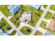 Bird's-eye view of property and circular driveway at 54 Medalist Pl, Rotonda West, FL 33947