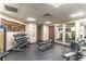 Fitness center with free weights, weight machines, and mirrors at 611 Destiny Dr # 107, Ruskin, FL 33570