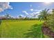 Large grassy backyard with privacy fence and landscaping at 16806 1St E Ave, Bradenton, FL 34212