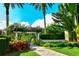 Landscaped walkway leading through the community at 21 Bayhead Ln, Osprey, FL 34229