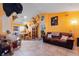 Large living area showcasing a unique style and mounted wildlife decor at 14308 Tugwell Ave, Port Charlotte, FL 33953