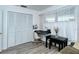 Home office features built-in closet and workspace with natural light at 6041 Lilli Way # 72, Bradenton, FL 34207