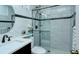 Modern bathroom with a large walk-in shower and updated fixtures at 6041 Lilli Way # 72, Bradenton, FL 34207