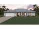 One story home with attached garage and landscaping at 23271 Fitzpatrick Ave, Port Charlotte, FL 33980