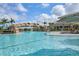 Resort-style pool with a unique rock waterfall feature at 17825 Gawthrop Dr # 103, Bradenton, FL 34211