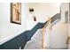 Elegant staircase with neutral color scheme at 17825 Gawthrop Dr # 103, Bradenton, FL 34211