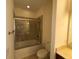 Clean bathroom with a tub and shower combo at 8191 Varenna Dr, Sarasota, FL 34231