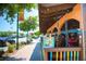Outdoor patio seating at The Muse Bar and Grill in Siesta Key at 1055 Beach Rd # B-302, Sarasota, FL 34242