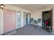 Condo entryway with storage and seating area at 6435 Egret Ln # 409, Bradenton, FL 34210