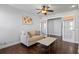 Sitting area with hardwood floors, french doors, and comfortable seating at 4818 61St Avenue W Ter, Bradenton, FL 34210