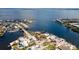 Aerial view of waterfront homes and community at 543 Key Royale Dr, Holmes Beach, FL 34217