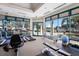 Fitness center with treadmills, elliptical, and weights at 8223 Regents Ct, University Park, FL 34201