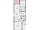 Two-story home floor plan with 2-car garage, lanai, and primary suite at 15165 Shady Palms Ln, Nokomis, FL 34275