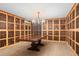 Large wine cellar with ample storage and a tasting table at 800 N Tamiami Trl # 1603, Sarasota, FL 34236