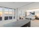 Luxury main bedroom with stunning water views and city skyline at 800 N Tamiami Trl # 1603, Sarasota, FL 34236