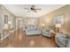 Light and airy living room with ample seating at 9320 Clubside Cir # 2109, Sarasota, FL 34238