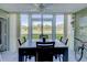 Dining area with a table and chairs, overlooking a golf course view at 4550 Pinebrook Cir # 103, Bradenton, FL 34209