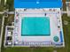 Aerial view of community pool and hot tub at 10315 Cortez W Rd # 28F, Bradenton, FL 34210